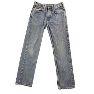 Vintage Carhartt B480 DVL Jeans Mens 30x34 Blue Relaxed Fit Straight Denim Pants